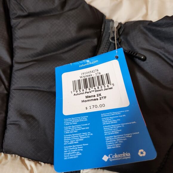 Columbia Autumn Park Down Jacket – Men’s 2X, Omni-Heat, NWT - Picture 7 of 11